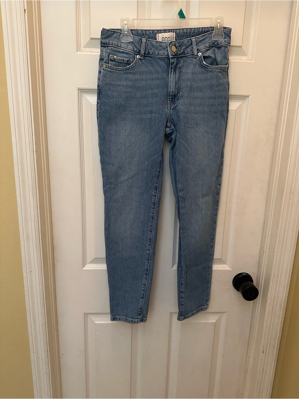 BDG Light Blue High-Rise Slim Jeans